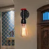 Vägglampa vintage industriell retro loft steampunk vattenrör e27 lätt vardagsrum sovrum bar restaurang kök belysning