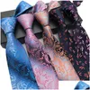 Boyun bağları klasik erkek polka nokta kravat şerit çiçek çiçek 8cm jakard kravat aksesuarları günlük giyim kravat partisi hediye drop dağıtım fashi