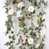 Dekorativa blommor 2023 Boutique Fake Plant Decor for Home Syntetic Grass Ivy med blomma utomhusdekorationer konstgjorda