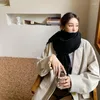 Scarves Winter Cashmere Women Scarf Female Lady Tassel Bandana Solid Shawl Wraps Foulard Tippet Pashmina