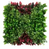 Dekorativa blommor 50x50 cm Artificiell gräs Väggplastplast gräsmatta Turf Moss staket Diy Outdoor Garden Home Bakgrundsdekoration Växt