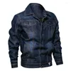 Vestes Homme Veste En Jean Pour Hommes Printemps Respirant Indirect Résistant À L'usure Boucle Décontractée Grande Veste En Jean En Coton Multi-poches