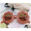 Sunglasses Children Flower Shape Round Frame Sunglass Uv400 Eyewear For Boy Girl Lovely Baby Sun Glasses Drop Delivery Fashion Accesso Dhl8N