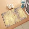 Carpets Rose Gold Pattern Entrance Doormat Printed Anti-Slip Bath Mat Kitchen Living Room Bathroom Area Rugs Modern Style