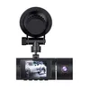 2,0 tum bil DVR 3-kanaler för bilvideoinspelare 1080p Night Vision Dual Dashcam 170 ° vidvinkel DVR Camera Monitor ZD-X86