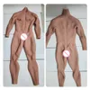 Forma de peito Crossdressing Masculino Fake Muscle Suit Full Body Fake Man Muscles Falso Peito de Silicone Fatos de Cosplay Próteses de Silicone Calças 230724