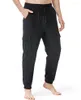 Pantalon homme 2023 coton et lin japonais ample décontracté léger taille élastique Yoga maison