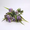 Fleurs décoratives plante artificielle fleur herbe mariage décoration murale feuille verte plastique faux maison jardin décor