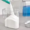 Botellas de almacenamiento Dispensador de detergente para ropa Contenedor de lejía de plástico Tapa de taza medidora de polvo de gran capacidad Baño