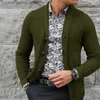 Herrtröjor Nya modesvattare män Cardigan Casual Slim Fit Knitwear Top Winter Stylish Mens Clothes tröja T230724