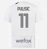 23 24 Giroud Pulisic Yetişkin Futbol Formaları 2023 2024 Rebic Theo Bennacer Kessie de Ketelaere Rafa Leao Futbol Gömlekleri AC Milans Oyuncu Erkek Çocuk Kitleri Çorap