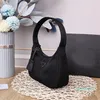 Designer Fashion Shoulder bag Nylon Fabric Crescent Bag Triangle tote Lightweight simple handbags Black Underarm bag Baguette shape women's bag