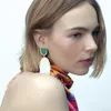 Серьги -серьги Lady Fashion преувеличенная вечеринка с уксусной кислотой для женщин летние праздничные украшения