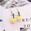 Charm Personality Earring For Women Glass Handmade Cute Girls Gift Ice Cream Fun Drink Cup Earrings European And American Drop Delivery Jewe
