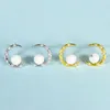 Natural Stone Sun Moon Stud Amethyst Pink Crystal Quartzs Agate Round Ball Beads Ear Earrings