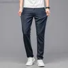 Men's Jeans Classic Style Summer Men Light Blue Thin Slim Fit Jeans Lyocell Fabric Business Fashion Stretch Denim Pants Male Brand Trousers L230724