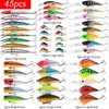 Iscas Iscas Função completa kit de isca de pesca mista braço oscilante piscina Minnow isca dura vara de pesca giratória 230720