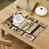 Chemin de Table 4/6 pièces ensemble tapis Style traditionnel chinois photo couture serviette accessoires de cuisine décor de fête à la maison napperons