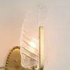 Candeeiro de Parede Moderno Estilo Europeu Cobre Interior LED Cristal Dourado Luz de Cabeceira Salão Corredor Ambiente Escada Alpendre