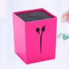 Kits d'art d'ongle fentes écologiques porte-ciseaux pinces boîte de rangement outils de pansement organisateur pour salon à domicile (rose)