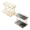 Plattor Desk Organizer Rack 2 Tiers soffbord Stativ Multian