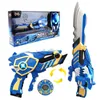 Transformation Toys Robots Two Mode Mini Force Transformation Sword Toys With Sound and Light Action Figures Miniforce X Deformation Weapon Gun Knife Toy 230721