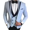 Costumes pour hommes décontracté 3 pièces costume pour hommes 2023 formel affaires mariage marié Tuxedos (veste pantalon noir) personnalisé