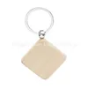 Key Rings Promotional Handicrafts Party Favor Souvenir Plain Diy Blank Beech Wood Pendant Chain Keychain With Ring Drop Delivery Jewel Dhzdd