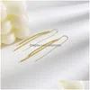 Dangle Chandelier Trend Sparkling Long Tassels Earrings For Women Elegant Crystal Flower Pendant Earring Party Jewelry Gifts Drop Delivery