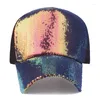 Ball Caps Hats For Men And Women Summer Cool Sequins Baseball Net Outdoor Sunscreen Sun Hat Mountaineering Cap Tide