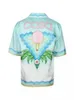 Casablanca button up shirt shirt mens designer shirts luxury brand mens shirts fashion geometric print bowling shirt hawaii floral casual shirts
