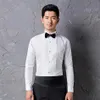 Camisas de novio de algodón de calidad Camisa de hombre Camisa blanca de manga larga Accesorios 01306l
