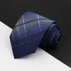Bow Ties Design Fashion Fashion Mens Tie 8cm Jacquard Polyester Corbalo Red Blue Farty Business Daily Witle Wear regalo de traje clásico