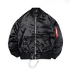 Jaquetas masculinas primavera oversize Jaqueta bomber manga masculina plissada Estampa de letras Casaco de beisebol preto ouro cinza Hip Hop Roupas masculinas