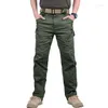 Pantalon homme respirant militaire pantalon homme tactique 2023 Cargo étanche portable décontracté armée multi-poches