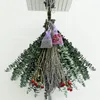 Decorative Flowers Eucalyptus Stems Dried Lavender Bundle For Shower Leaves Green Hanging Plants Home Decor
