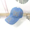 Gorra de béisbol de marca Moda para hombres y mujeres Diseñador de verano Sombrero a cuadros bordado de lujo gorra con letras ajustable color azul mujeres Sombrero de camionero informal