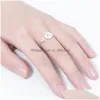 Band Ringen Casual Madeliefje Bloem Voor Vrouwen Verstelbare Opening Vinger Ring Bruid Bruiloft Verloving Verklaring Sieraden Gift Drop Levering Dhaab