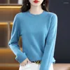 Frauenpullover Herbst Wolle Frauen Fashiong Designer Luxus Oansatz Gestrickte Kleidung Langarm Koreanische Casual Pullover Mädchen Tops