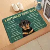 Tappeti Cane maltese britannico Zerbino Decor 3D Stampa Tappeto per animali Morbido flanella Zerbini antiscivolo per veranda camera da letto