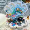 Action Action Toy Toy Tale Creative Fairy Tale Mermaid Shell Building Moc 43225 تحت Sea Princess Bricks Assamed Toys Gift 230724
