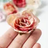 Fleurs décoratives 5/10 pièces soie artificielle bricolage Rose pivoine fausse tête mariée guirlande pour la maison mariage fête saint valentin décoration