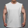 Regatas masculinas de malha Roupas de ginástica Camisa masculina sem mangas para treino de musculação Coletes esportivos fitness Regata muscular 230724