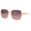 Lunettes de soleil rétro surdimensionnées carrées femme classique rose série grand cadre tendance luxe haut de gamme lunettes de créateur