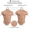 Forma de peito Dokier Fake Peito Músculo Terno Masculino Silicone Macio Simulação Artificial Músculos Cosplay Simulação Realista Muscle Man 230724