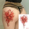 Sexy volpe a nove code Manjusaka adesivi tatuaggio finto impermeabile per le donne trasferimento dell'acqua posteriore tatuaggi temporanei decalcomania del partito