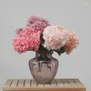 Decoratieve Bloemen Kunst Hortensia Boeket Zijde Nep Thuis Woonkamer Slaapkamer Decoratie Simulatie Bloem Roze Hortensia Boeketten