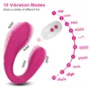 Vibromasseurs Vibromasseur sans fil pour les amoureux Jouet adulte Chargement USB Dildo G-spot U stimulateur en silicone Double vibrateur sex toy 230724