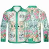 Casablanc-s Designer Shirt Mens Button Up Shirts print bowling shirt Hawaii Floral Casual Shirts Men Slim Fit long Sleeve Dress Hawaiian Belkis Top M-3XL 21 colors