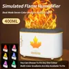 1pc Simulated Flame Humidifier, Essential Oil Diffuser For Aromatherapy Machine, Colorful Flame Atmosphere Lamp Home Office Humidifier